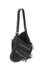 view 4 of 4 Leather Shoulder Bag in Black