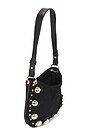 view 5 of 5 Faux Suede Shoulder Bag in Black