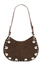 view 2 of 5 Faux Suede Shoulder Bag in Brown