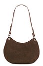 view 3 of 5 Faux Suede Shoulder Bag in Brown