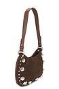 view 4 of 5 Faux Suede Shoulder Bag in Brown