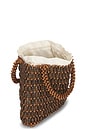 view 4 of 4 BOLSO TOTE BEADED TOP HANDLE TOTE BAG in Brown