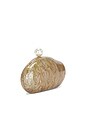 view 3 of 5 BOLSO SOBRE MARBLED ACRYLIC CLUTCH BAG in Gold