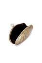 view 4 of 5 BOLSO SOBRE MARBLED ACRYLIC CLUTCH BAG in Gold
