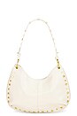 view 1 of 4 Faux Leather Shoulder Bag in Ivory
