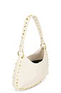view 4 of 4 Faux Leather Shoulder Bag in Ivory