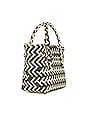 view 3 of 4 Criss Cross Tote in Black & White