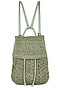 view 1 of 4 Straw Backpack in Green