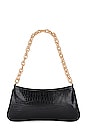 view 1 of 4 Croco Shoulder Bag in Black