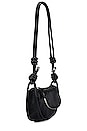 view 3 of 4 Knotted Shoulder Bag in Black