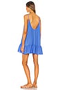 view 3 of 4 St Tropez Ruffle Mini Dress in Moroccan Blue