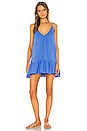 view 4 of 4 St Tropez Ruffle Mini Dress in Moroccan Blue