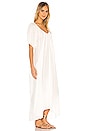 view 2 of 3 Sand Hill Cove Puff Sleeve Midi Dress in White