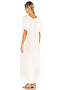view 3 of 3 Sand Hill Cove Puff Sleeve Midi Dress in White