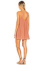 view 3 of 3 St Barts Low Back Mini Dress in Salmon