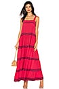 view 1 of 3 Sayulita Tier Maxi Dress in CHERRY RED