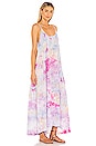 view 3 of 3 Tulum Core Cotton Low Back Maxi Dress in Wildflowers Tie Dye