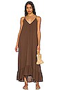 view 1 of 3 Paloma Maxi Dress in Chocolate