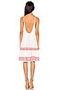 view 3 of 3 St Tropez Ruffle Mini Dress in White & Red