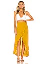 view 4 of 4 Solana Wrap Skirt in Honey