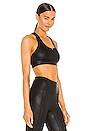 view 2 of 4 Zip Front Row Bra in Black