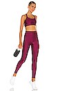 view 4 of 4 Center Stage Legging in Burgundy