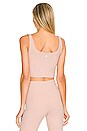 view 3 of 4 Tempo Cropped Tank in Barely There