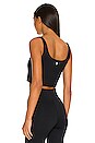 view 3 of 4 Tempo Cropped Tank in Black