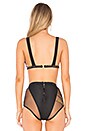 view 3 of 5 Gatsby Tropical Bikini Top in Black