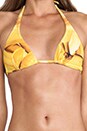 view 4 of 4 Padded Halter Top in Bananas