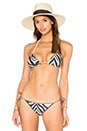 view 1 of 4 Zebra Print Triangle Bikini Top in Zebra Com Listra