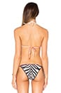 view 3 of 4 Zebra Print Triangle Bikini Top in Zebra Com Listra