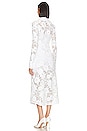 view 3 of 3 Floral Applique Midi Dress in White