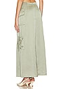view 3 of 4 Double Pocket Maxi Skirt in Sage