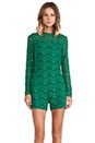 view 1 of 5 Colarin Lace Jumpsuit in Gem Green