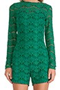 view 5 of 5 Colarin Lace Jumpsuit in Gem Green