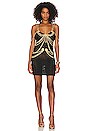 view 1 of 4 Leonie Dress in Black & Gold