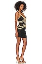 view 2 of 4 Leonie Dress in Black & Gold
