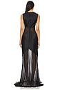 view 3 of 3 Abstract Sheer Gown in Black