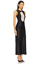 view 2 of 3 Camariñas Lace Silk Dress in Black