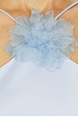 view 5 of 4 Halter Slip Gown With Flower in Silver Blue