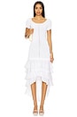view 1 of 3 Knit Ruffle Dress in White