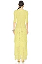 view 3 of 5 Crochet Dress With Fringe in Yellow