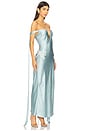 view 2 of 4 V-neck Corest Dress in Blue