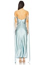 view 3 of 4 V-neck Corest Dress in Blue