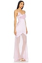 view 2 of 3 Bias Gown With Flower in Pink