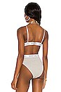 view 4 of 5 BRASSIÈRE AALIYAH in Gray & White