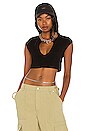 view 1 of 4 Aaliyah Crop Top in Black