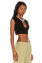 view 2 of 4 Aaliyah Crop Top in Black
