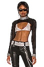 view 1 of 4 TOP CROPPED MISS YOU in Black